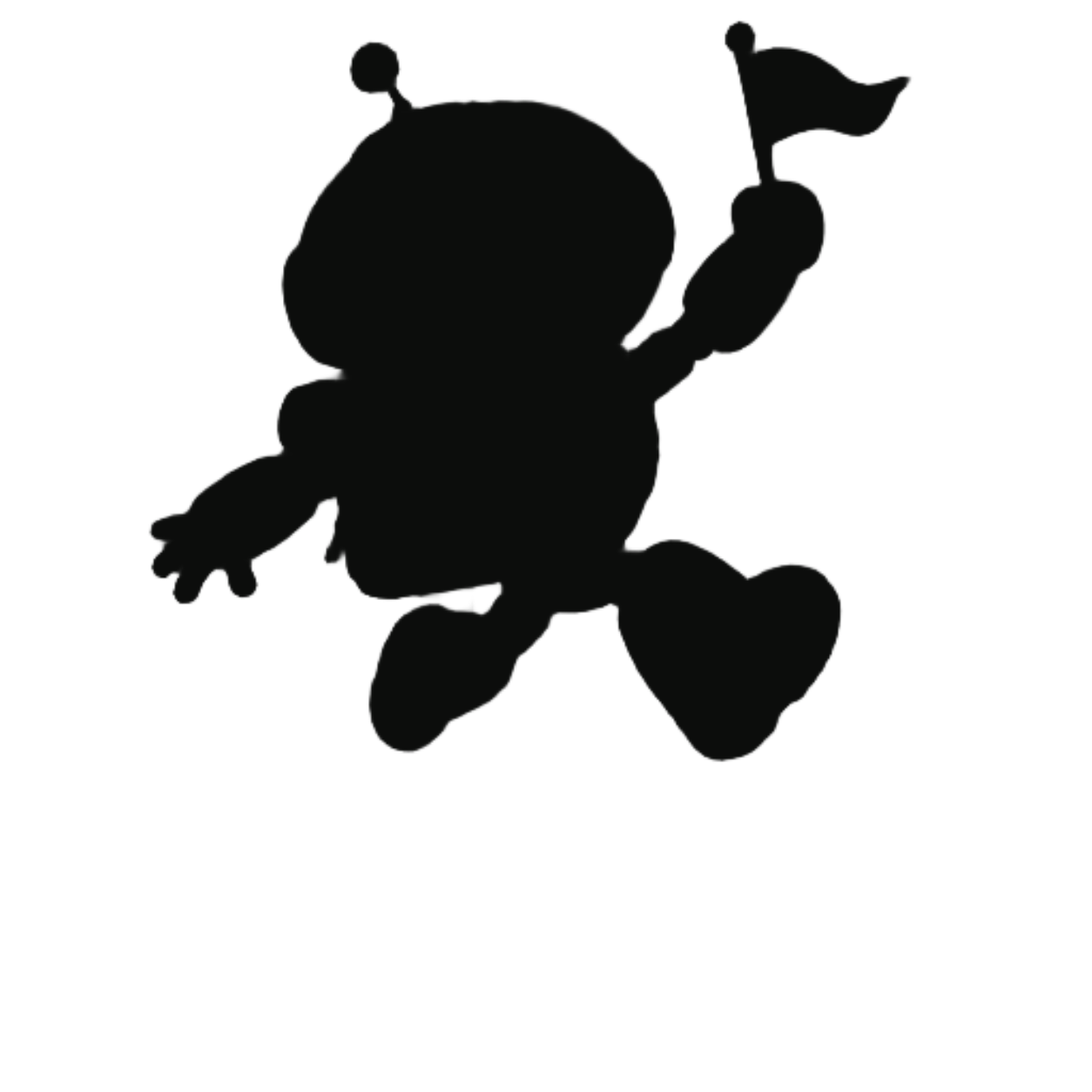 Filled silhouette